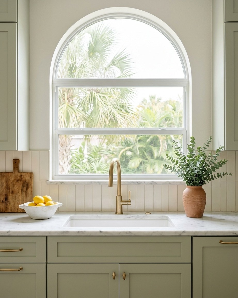 A bright, spotless kitchen counter in a Tampa home